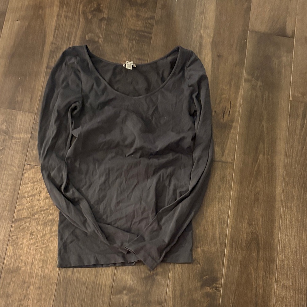 Nikibiki Charcoal Long Sleeve Top